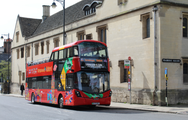 City Sightseeing tour bus in St Aldates