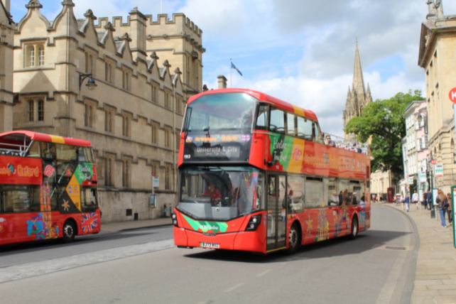 City Sightseeing Bus Tour departing from the High Street, Oxford